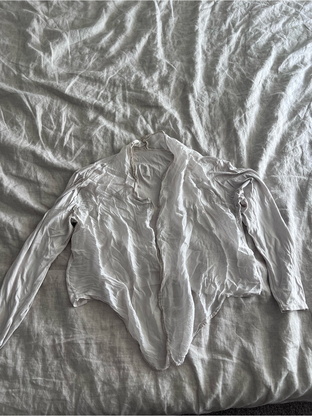 Lightweight Draped Open Cardigan